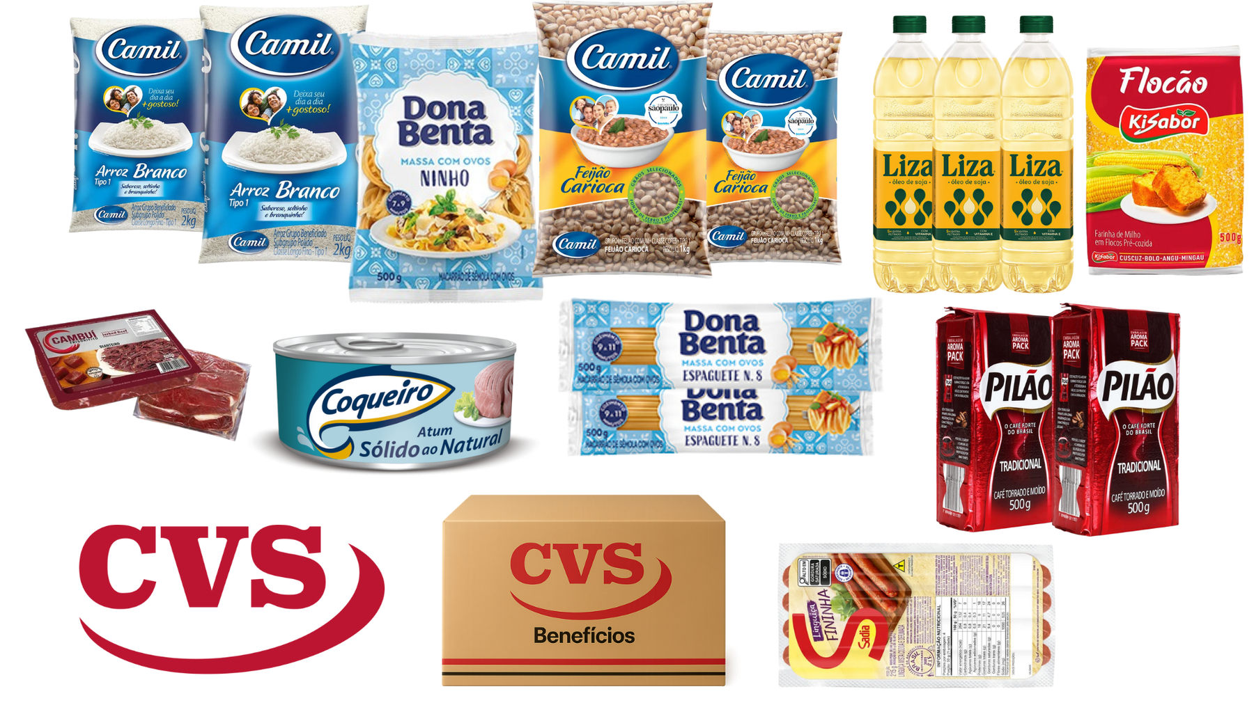 Promoção CVS  2 Cesta Básica Custo Beneficio Alimentação + Produtos de Higiene!